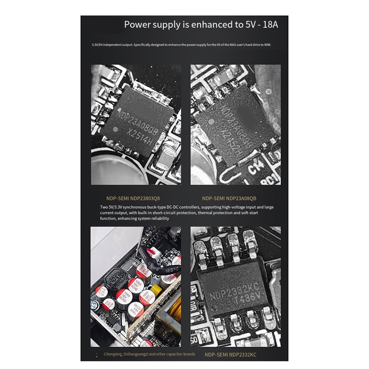 Flex Atx Power Supply 600W 1U - [AC18 Digital]/แหล่งจ่ายไฟแบบโมดูลาร์ Flex 600W ขนาดเล็ก 1U