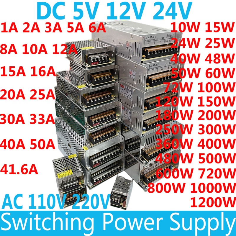 Smps Power Supply - เปลี่ยนแหล่งจ่ายไฟ AC 110V 220V ไปเป็น DC