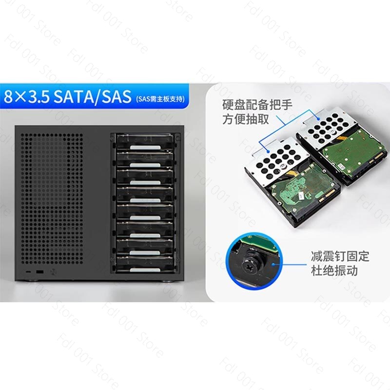 Atx Power Supply - เคส NAS Sagittarius 8 ตำแหน่ง รองรับเมนบอร์ด