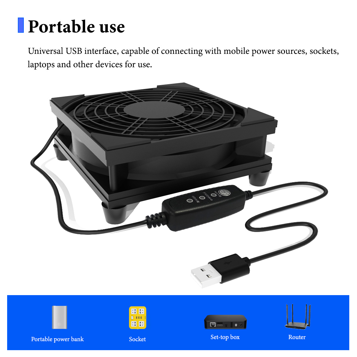 USB 3-Speed ​​Quiet Cooling Fa - Pc Power Supply บทวิจารณ์และราคา