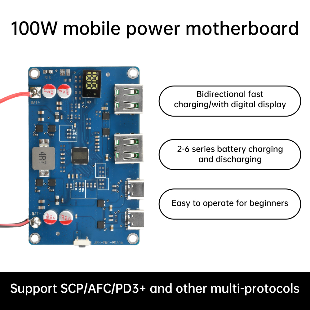 100W PD QC โทรศัพท์มือถือโมดูล - Modular Power Supply บทวิจารณ์และราคา