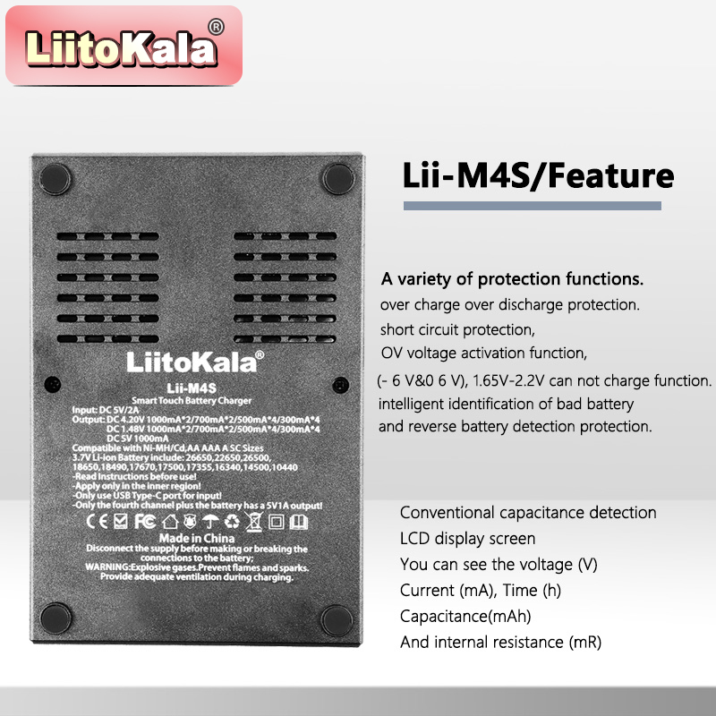LiitoKala Lii-M4S เครื่องชาร์จ - Power Supply Tester บทวิจารณ์และราคา